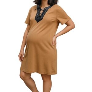 Reconnect Maternity Dress Nude